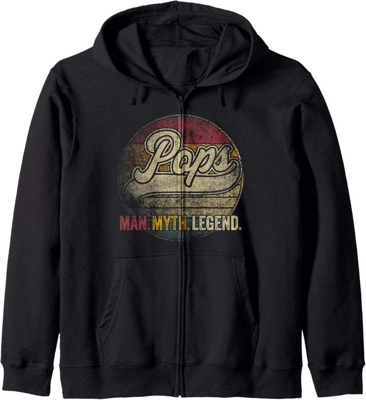 Pops Shirt Grandpa Dad Birthday Father's Day Funny Humor Kapuzenjacke
