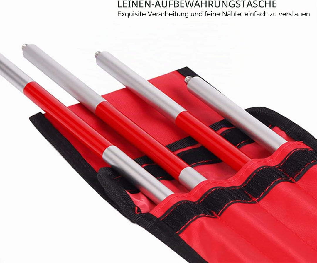 Prismenstab, 4 Abschnitte, Universelles 1 4-Zoll-Gewinde, Vermessungsstab aus Aluminium-Totalstation