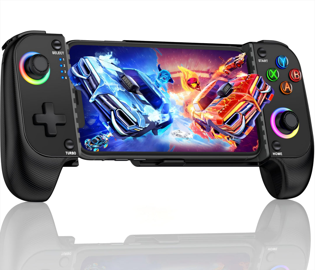 HASACOOL Handy Controller für iPhone, Smartphone Controller für Android mit Hall Effect Joystick, Bl