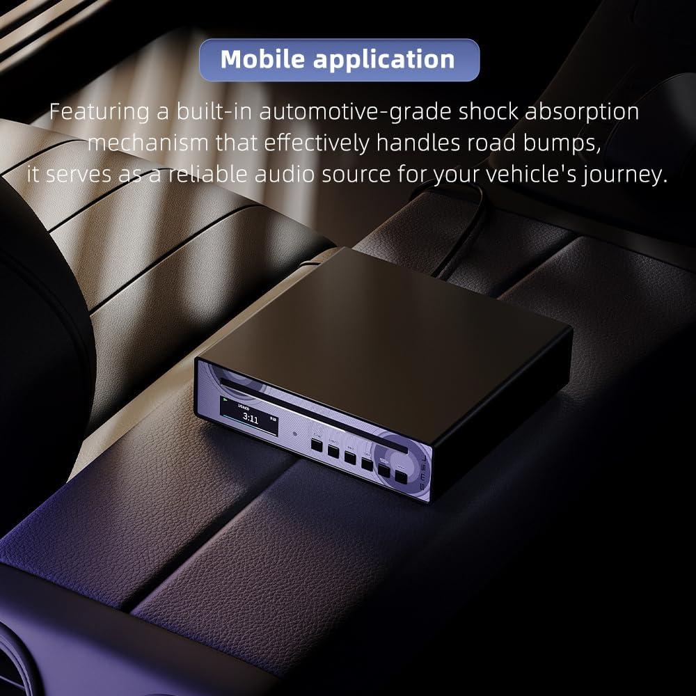 SMSL PL100PRO CD-Player,Cinch-/optischer-/koaxialer-/symmetrischer XLR-Anschluss sowie 3,5/4,4-mm-Ko