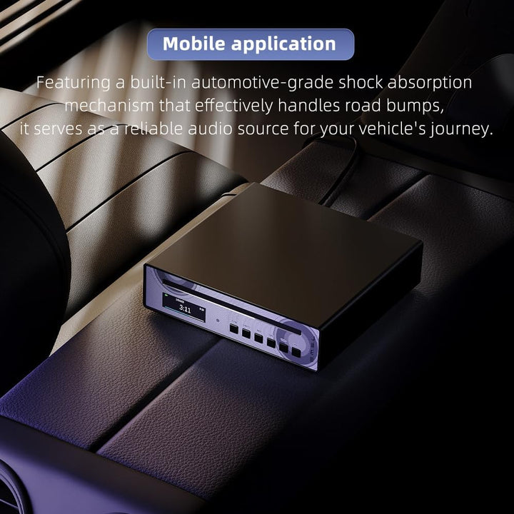 SMSL PL100PRO CD-Player,Cinch-/optischer-/koaxialer-/symmetrischer XLR-Anschluss sowie 3,5/4,4-mm-Ko