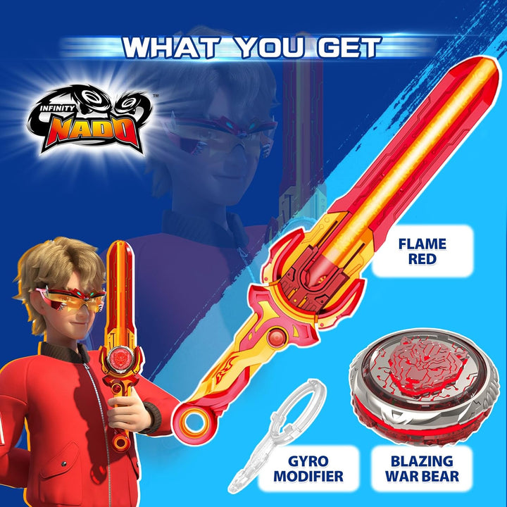 INFINITY NADO Kreisel für Kinder Metall Spielzeug Jungen, Battle Tops Kreisel Launcher Spielzeug, Sp
