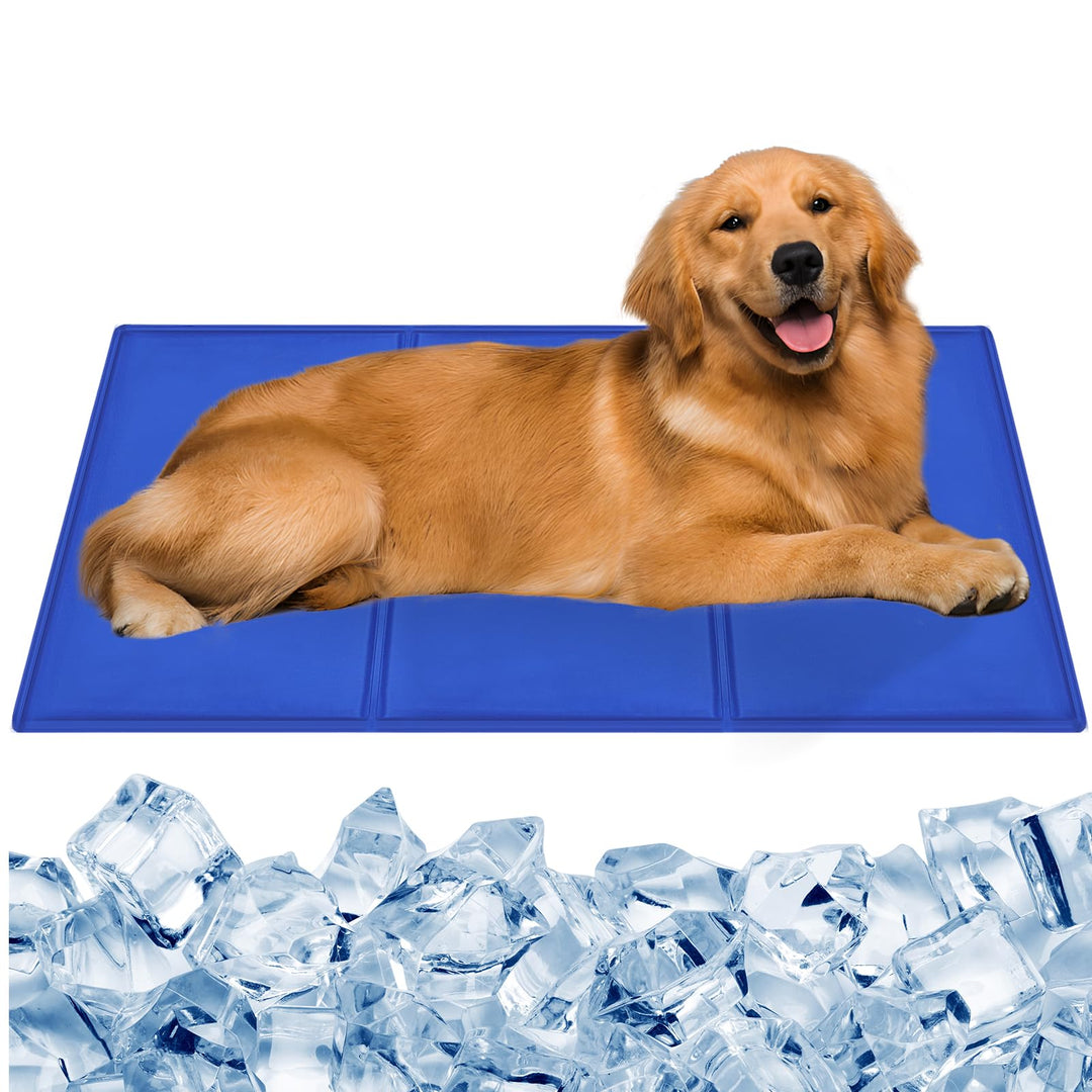 Selbstkühlende Kühldecke für Hunde 90x50cm, Sicher und Nicht-Giftiges Gel, ideal für Sommer, Zuhause