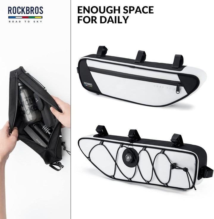 ROCKBROS Road-to-Sky Fahrrad Rahmentasche Reflektierende Wasserabweisende Fahrradtasche für Rahmen 2