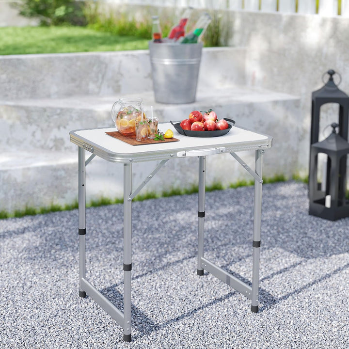 Outsunny Campingtisch Klapptisch Universaltisch Koffertisch Gartentisch Falttisch höhenverstellbar A