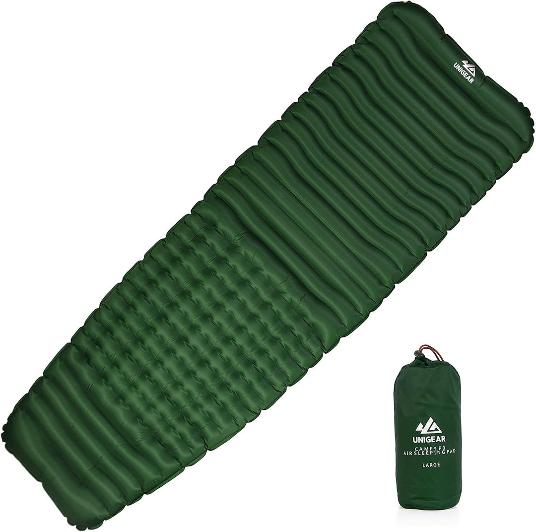Unigear Campingmatratze, aufblasbar, Camfy P3 R-Wert 2, wasserdichte Matratze, Bequeme Schlafmatte f