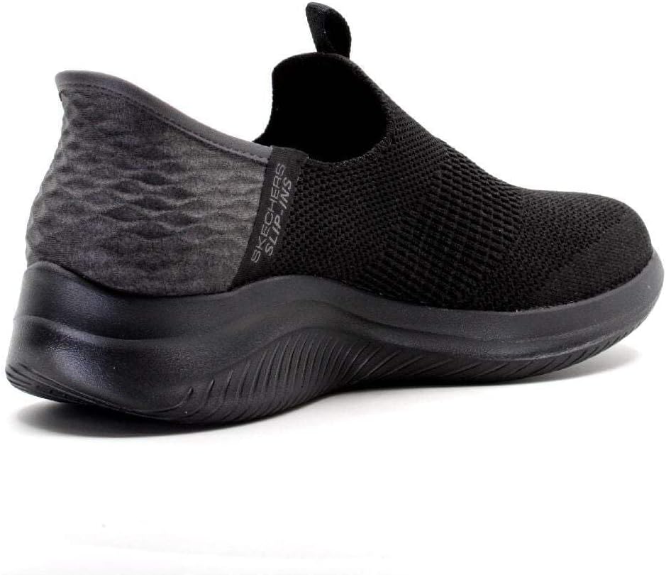 Skechers Damen Ultra Flex 3.0 Smooth Step Sneakers,Sports Shoes 35.5 EU Black Knit Jersey Trim, 35.5