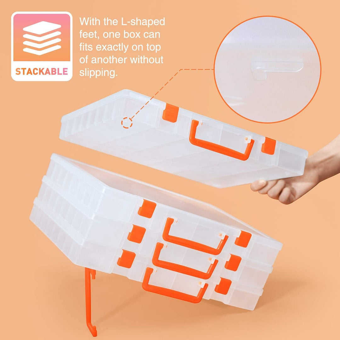SOMELINE® Sortimentskasten mit 48 Fächern | Stabile Sortierbox für Schrauben, Kleinteile, Klein- und