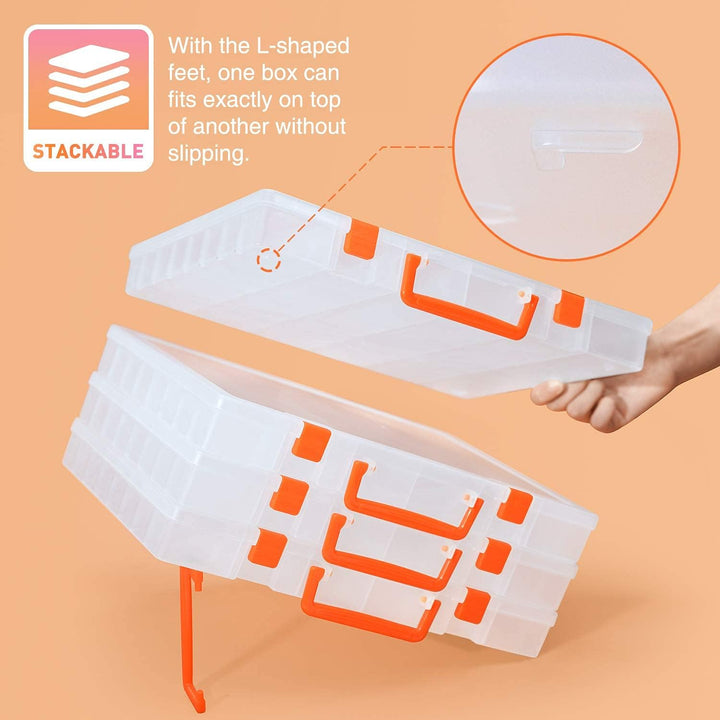 SOMELINE® Sortimentskasten mit 48 Fächern | Stabile Sortierbox für Schrauben, Kleinteile, Klein- und