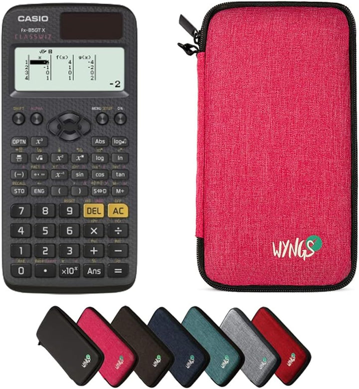 CALCUSO Sparpaket: Casio FX-85GT X Technisch-Wissenschaftlicher Taschenrechner + WYNGS Schutztasche