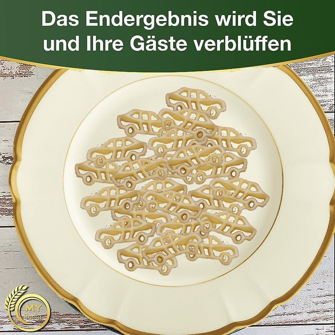 MY PASTA - Auto Motivnudeln - Zubehör für Nudelmaschinen - Nudelscheibe kompatibel mit Philips Nudel