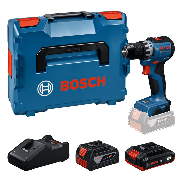 Bosch PRO 18V System Akku-Bohrschrauber GSR18V-52 (inkl. GBA 18V 2.0Ah, GBA 18V 4,0 Ah, GAL 18V-40,