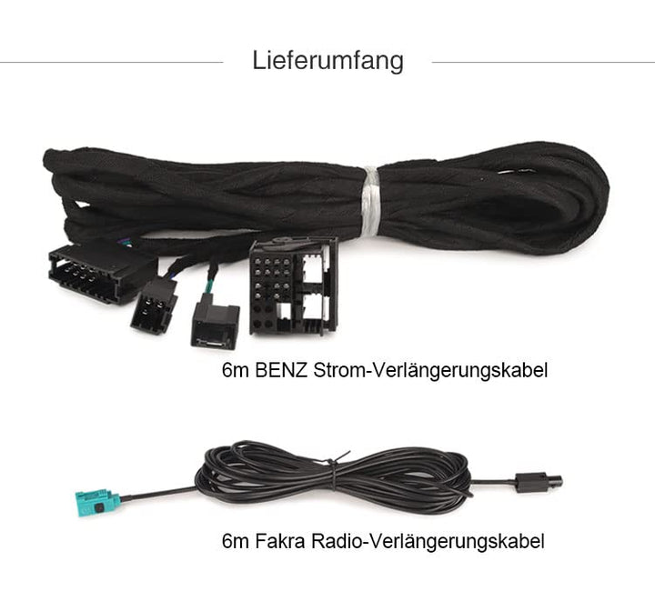 Erisin BZ6M Verlängerungskabel für Mercedes Benz W211 W463 W219 W215 W220 E/G/CL/CLS/S Klasse Autora