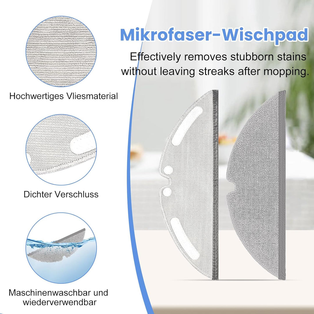 11 Stück Ersatzteile für Dreame D20 Zubehör, Komplettset mit 2 Hauptbürsten, 4 Seitenbürsten, 2 Filt