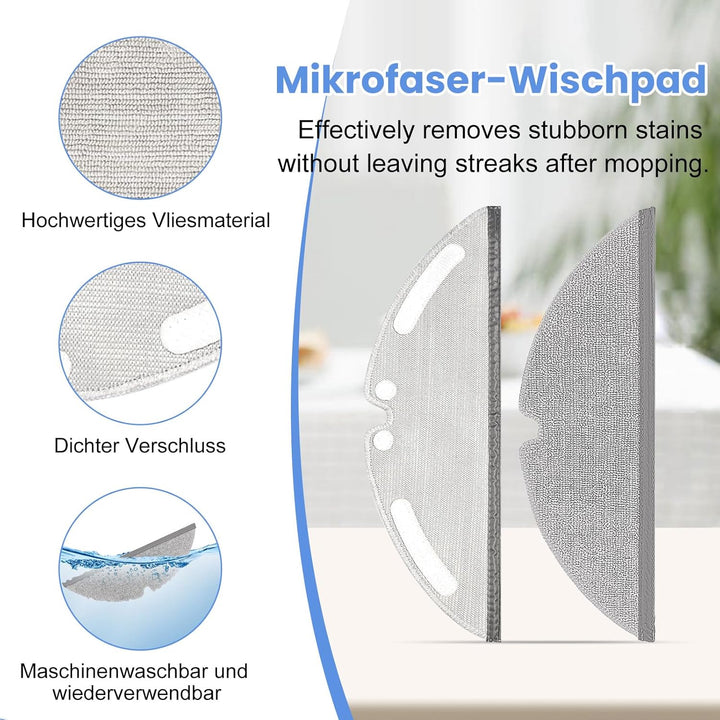 11 Stück Ersatzteile für Dreame D20 Zubehör, Komplettset mit 2 Hauptbürsten, 4 Seitenbürsten, 2 Filt