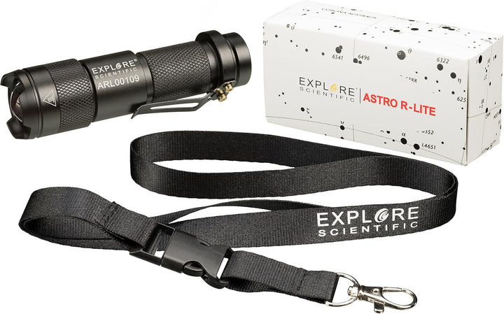 Explore Scientific Astro R-Lite Rotlicht-Taschenlampe mit mehreren Einstellungen und 360 Grad Signal