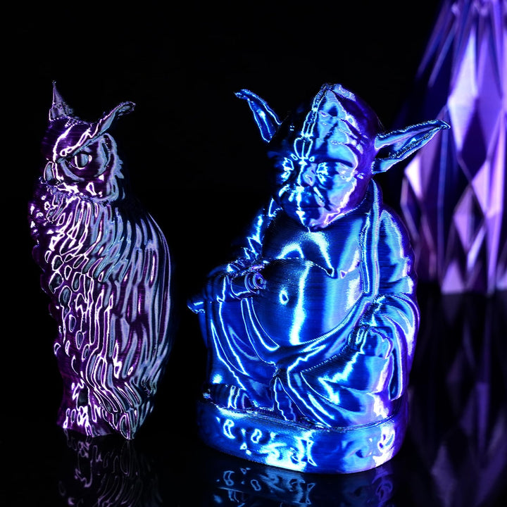 GratKit Tricolor Silk PLA Filament 1,75mm 1kg Spule, Seide Dreifarbiges 3D-Drucker Filament mit +/-0