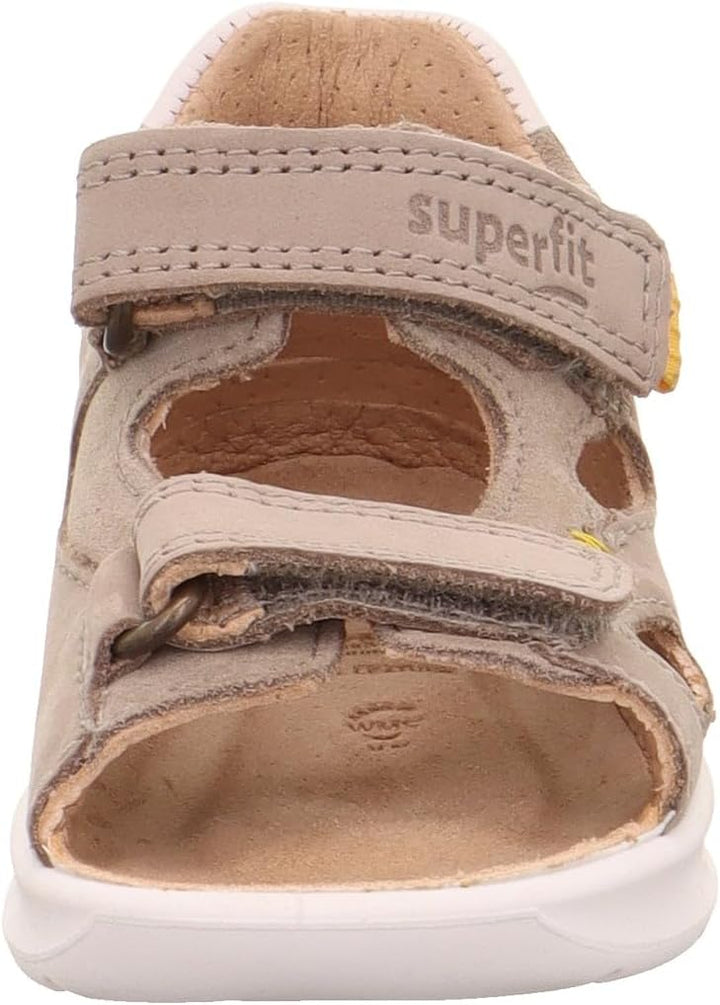 Superfit Baby Jungen Lagoon Sandale Knöchelriemen, Beige Gelb 4000