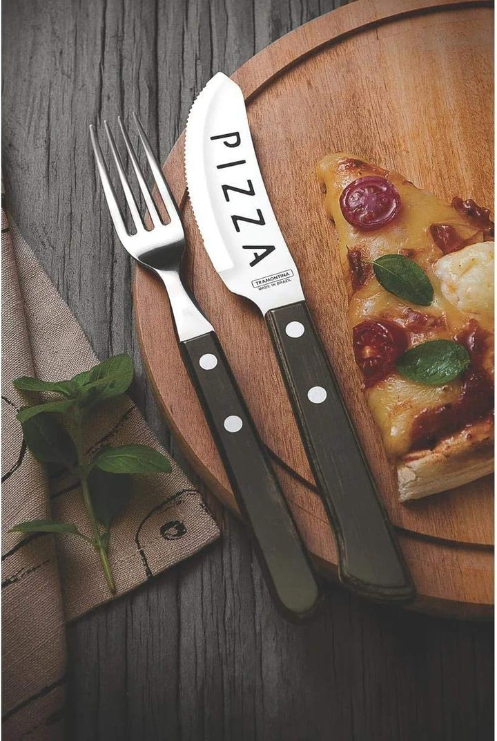 PIZZA, Pizzamesser-Set, 4-tlg.braun