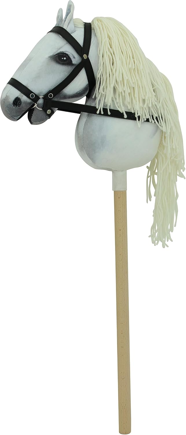 Sweety Toys Hobbyhorse Steckenpferd geeigent für Hobbyhorsing (weiss), Weiss