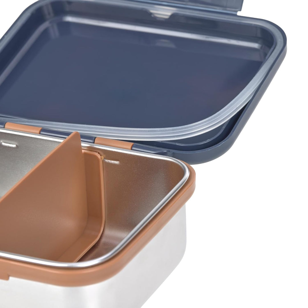 LÄSSIG Kinder Brotdose Edelstahl Lunchbox Frühstücksbox Nachhaltig Kindergarten Schule/Lunchbox Stai