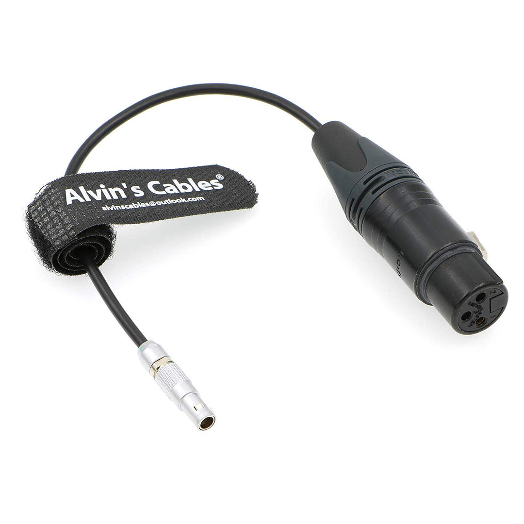 Alvin's Cables 00 5 Pin Stecker auf XLR 3 Pin Buchse Audio Kabel für Z CAM E2 Kamera Gerade 5 Pin zu