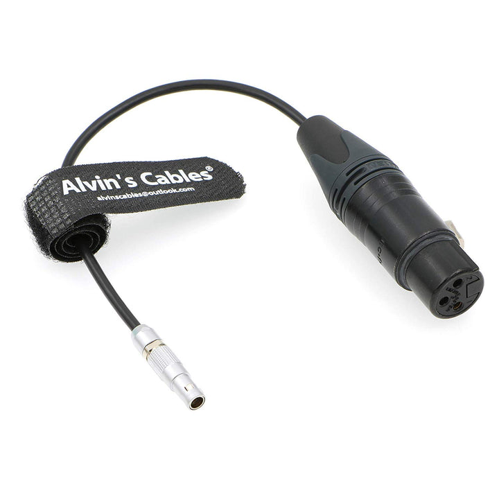 Alvin's Cables 00 5 Pin Stecker auf XLR 3 Pin Buchse Audio Kabel für Z CAM E2 Kamera Gerade 5 Pin zu