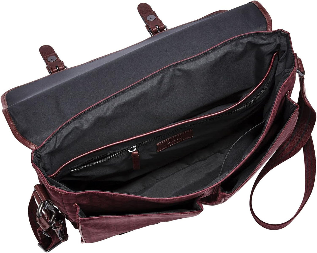 Fossil - Greenville Messenger Burgundy Leder für Herren MBG9577540