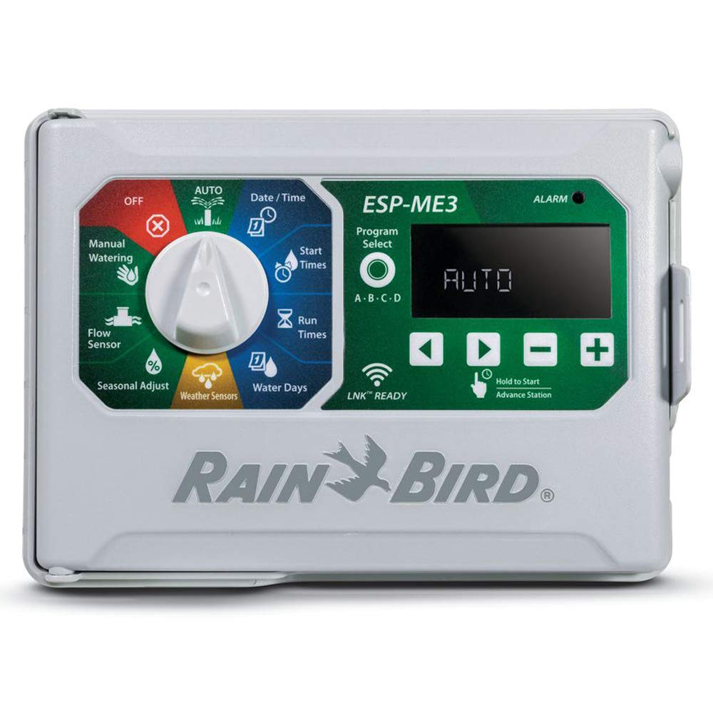 Rain-Bird Controller Indoor Outdoor Rasenbewässerung Sprinkler Timer ESPME3 (nur Controller) rot, ro