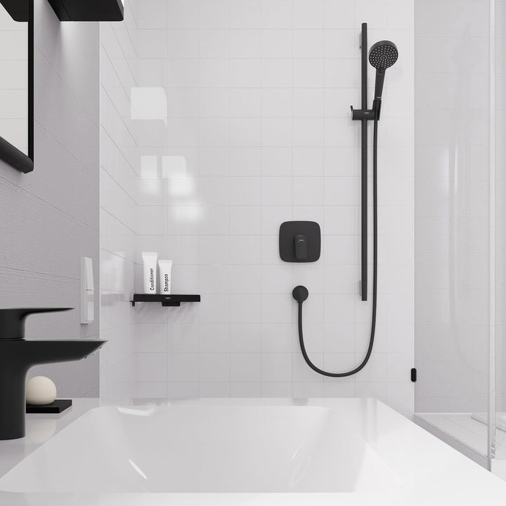 hansgrohe Logis - Duscharmatur Unterputz für 1 Verbraucher, Mischbatterie Dusche eckig für iBox univ