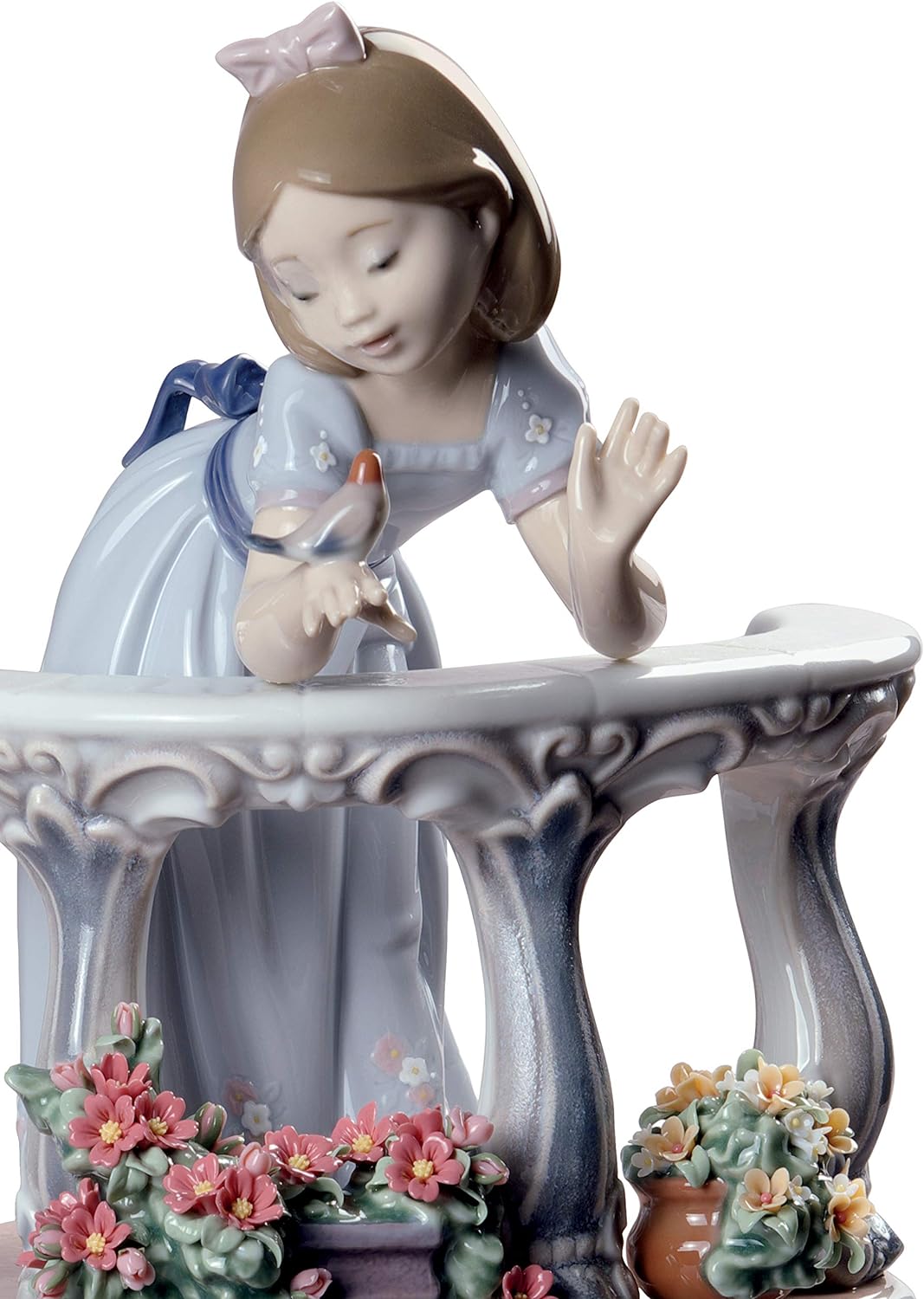 LLADRÓ Mädchen-Figur Frühlingserwachen (Special Edition). Mädchen. Porzellan.