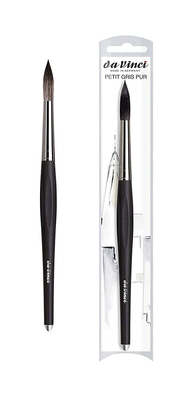 da Vinci Watercolor Silverpoint Aquarellpinsel, 12, Schwarz
