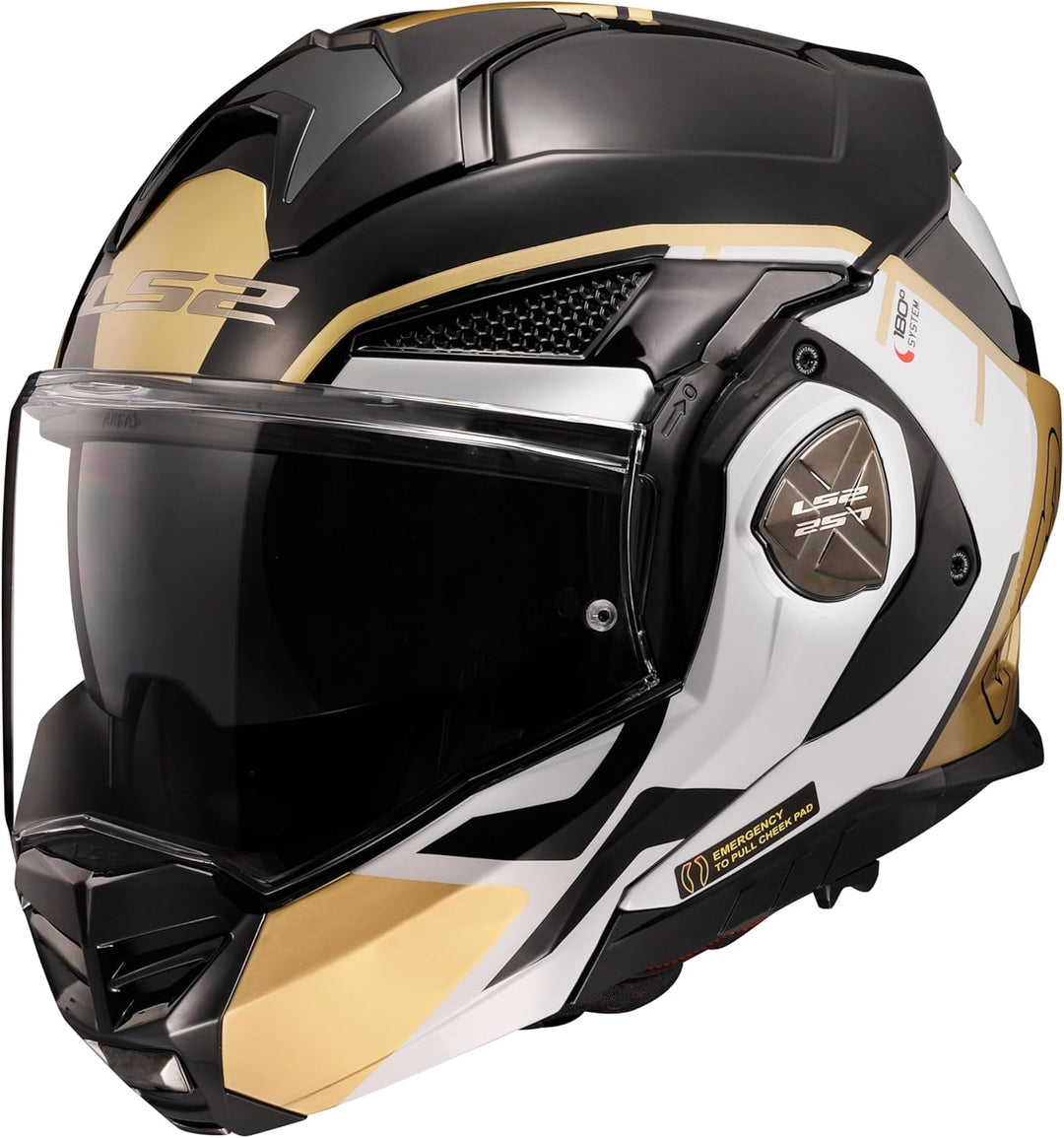 LS2, Klapphelm Motorrad ADVANT X METRYK Black Sand, XS, XS