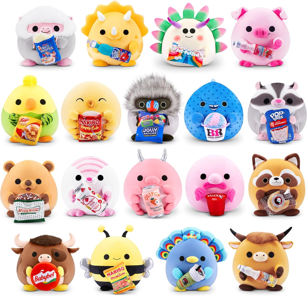 Snackles-CORE Licensed-Series 3-Plush 14" Piggy with Sangaria Strawberry Ramune ANNA, ANNA
