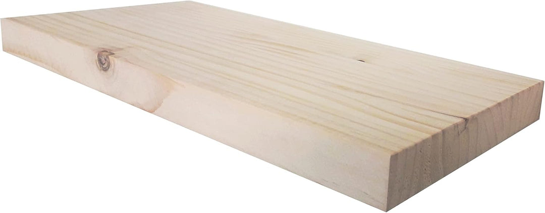 Henor Wandregal Holzwandregal 40 x 15 x 3 cm. Laden Sie 30 kg. Kiefernholz Natur 40 Kiefer F-15 Cm.,