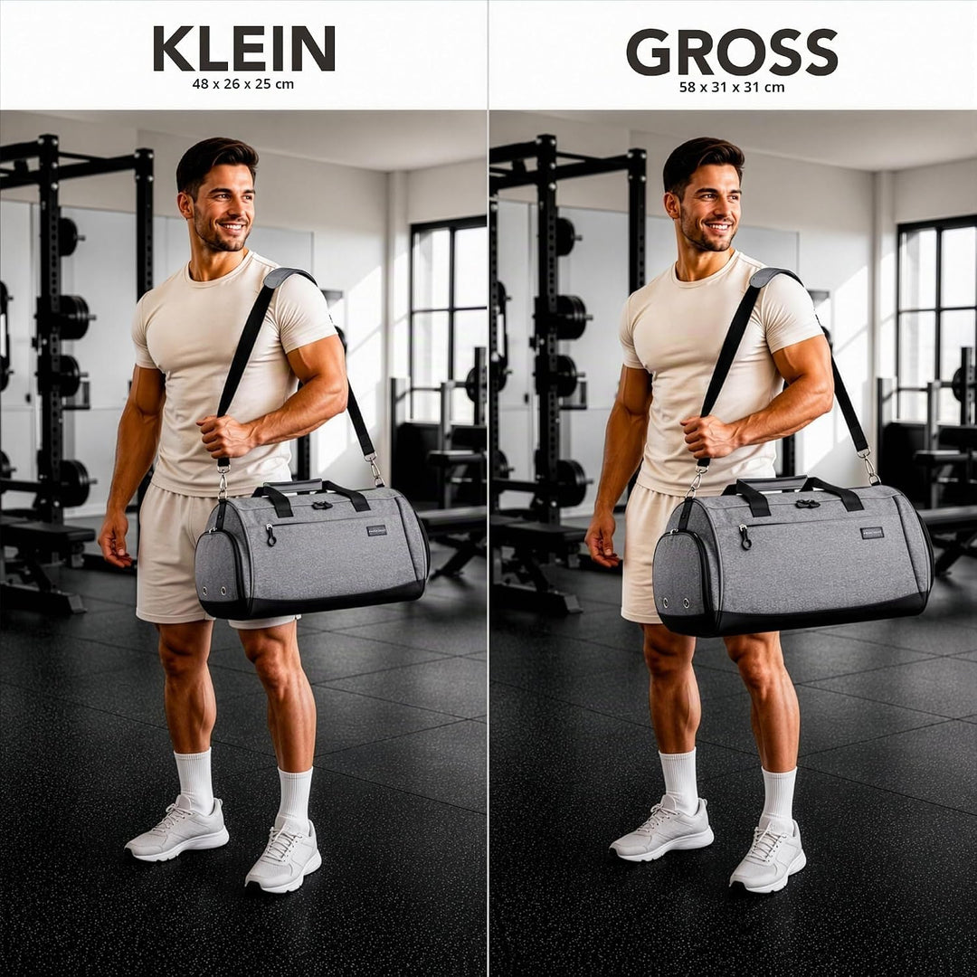 Sporttasche &amp; Reisetasche für Damen und Herren mit Nassfach &amp; Schuhfach - Sporttaschen für Sport &amp; R
