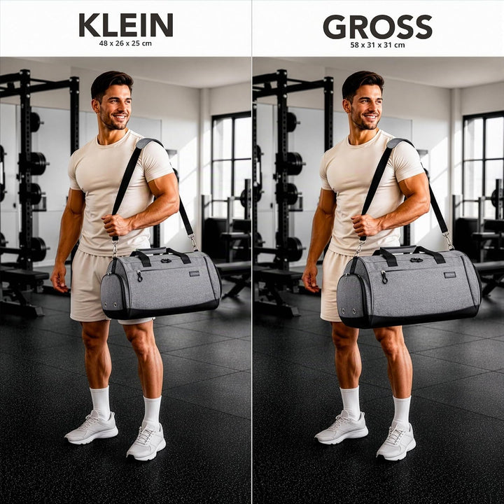 Sporttasche &amp; Reisetasche für Damen und Herren mit Nassfach &amp; Schuhfach - Sporttaschen für Sport &amp; R