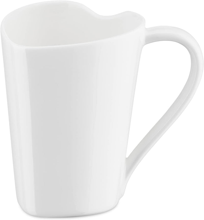 Alessi Mug To MMI24 - Mug Herzförmig aus Bone China, Weiss