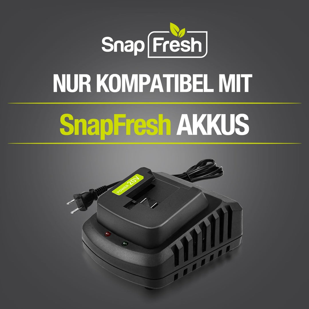 SnapFresh Akku-Ladegerät 20V - 20V Ladegerät nur für SnapFresh 20V Akku