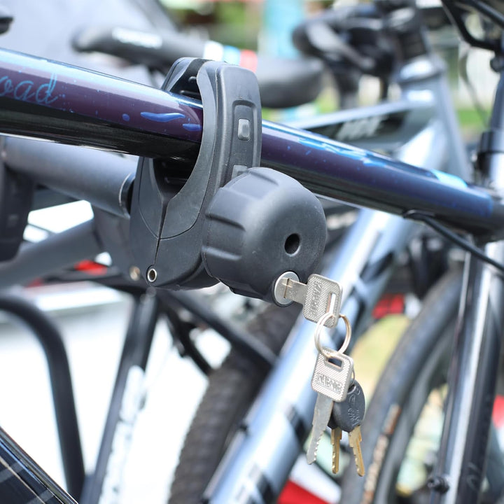 Rahmenhalter für Fahrradträger 45CM Länge, Universal Fahrradrahmenhalter Abschliessbare, Alu Rahmenh