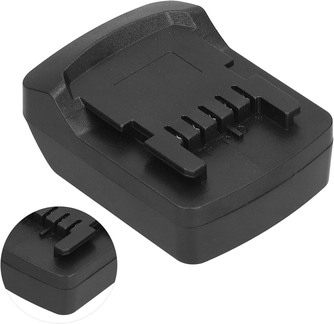 Akkuadapter Schwarz Zum Umrüsten von Milwaukee 18V M18 Akku auf Metabo 18V Lithium Akku