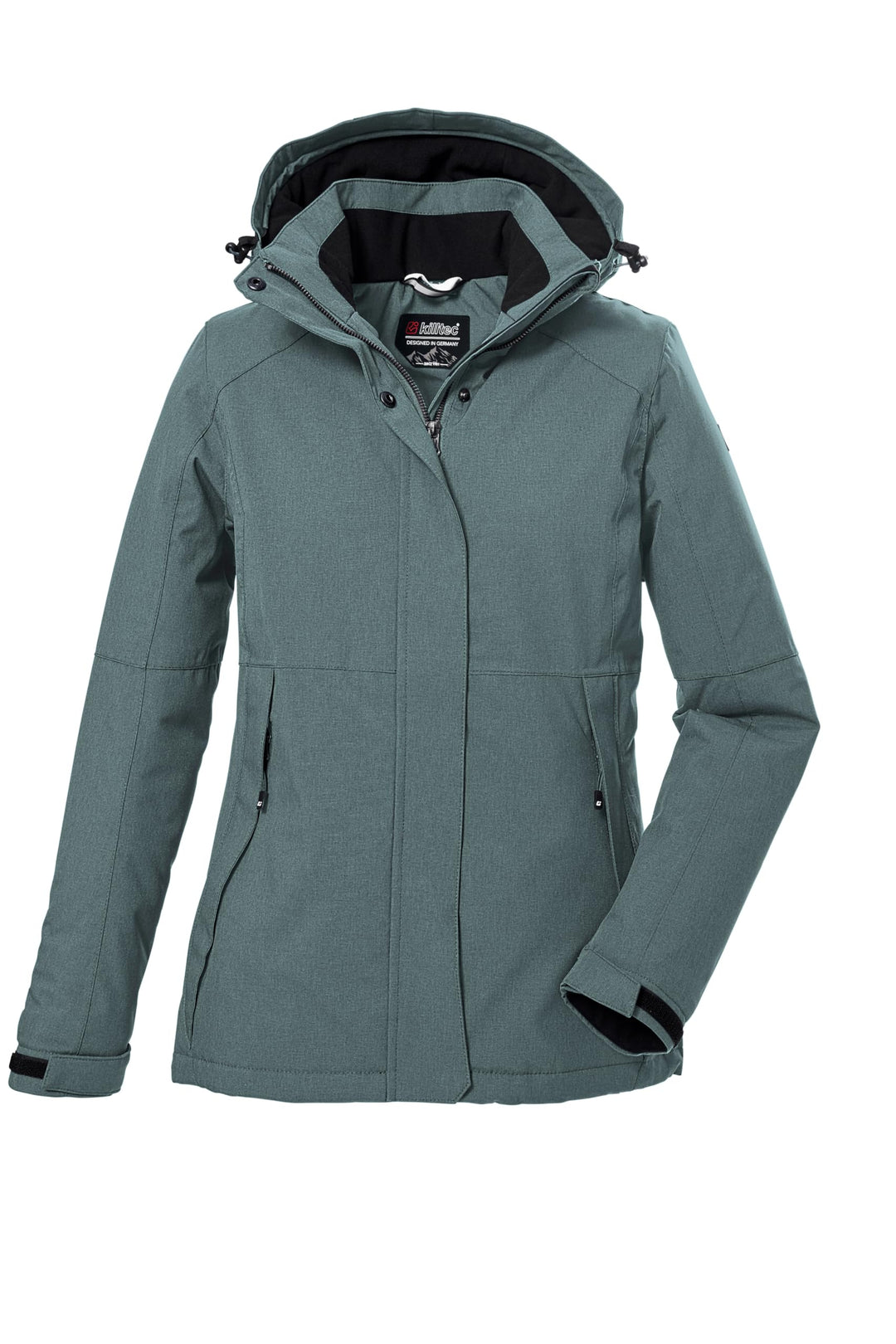 Killtec Damen Kow 37 Wmn Jckt Funktionsjacke/Outdoorjacke mit abzippbarer Kapuze 50 blaugrau, 50 bla