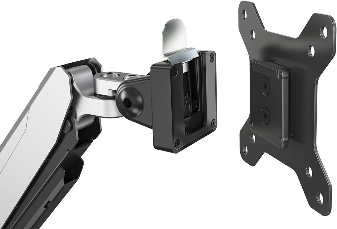 DIGITUS Monitorhalterung - Klemme & Gasdruckfeder - 2 Monitore - Bis 27 Zoll - Bis 2x 8 kg - VESA 75