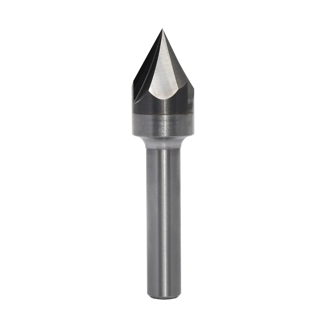 V Nutfräser 60 grad 8mm schaft，3 Flöten Fasenfräser Gravierfräser CNC Fräser für Oberfräse Holz Grav