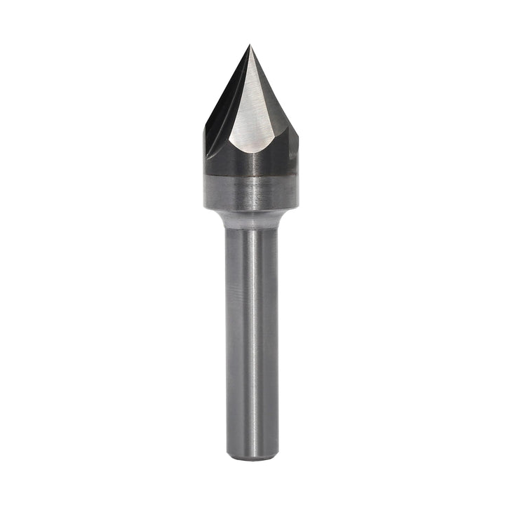 V Nutfräser 60 grad 8mm schaft，3 Flöten Fasenfräser Gravierfräser CNC Fräser für Oberfräse Holz Grav