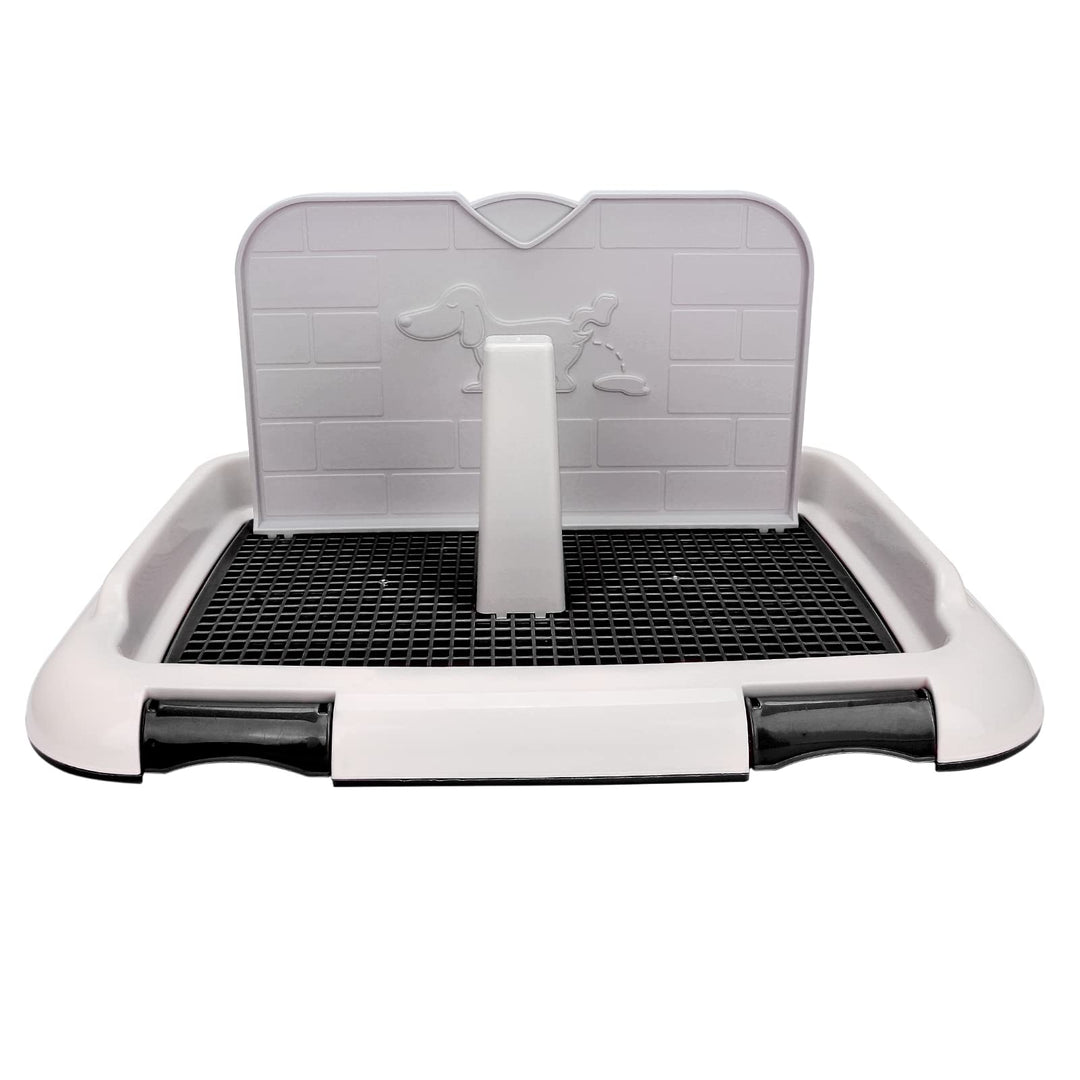 01 Trainingstoilette, Zaun Hundetoilette für Rüden für kleine Hunde(Black), black