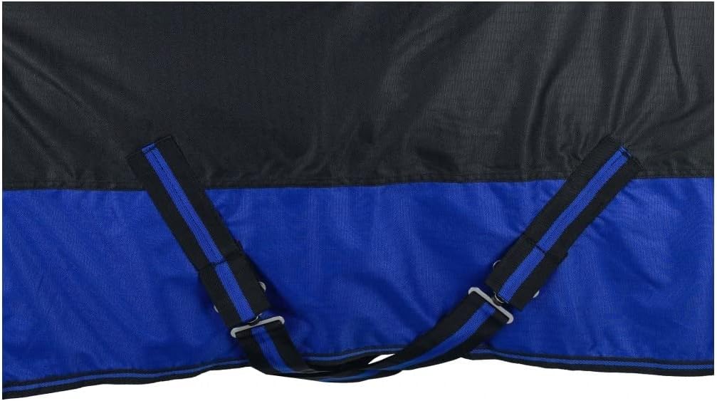 RL24 - Winterdecke 200g Füllung 600D BASICLINE schwarz/Royalblau 115cm Schwarz/Royalblau (Altes Mode