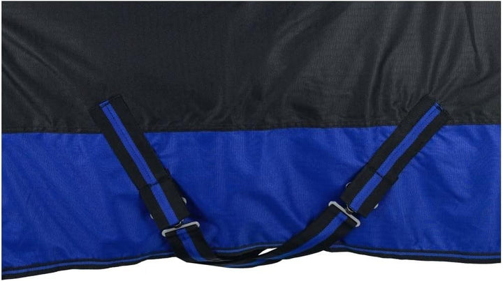 RL24 - Winterdecke 200g Füllung 600D BASICLINE schwarz/Royalblau 115cm Schwarz/Royalblau (Altes Mode