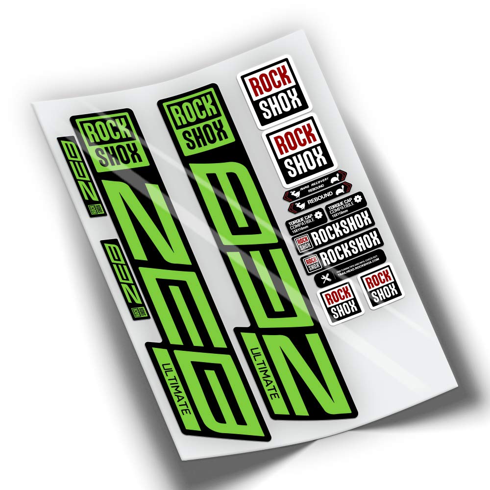 REF:VP446 Aufkleber, kompatibel mit Rock-Shox ZEB ULTIMATE 2021, 2025 MTB, Sticker, Aufkleber, Aufkl