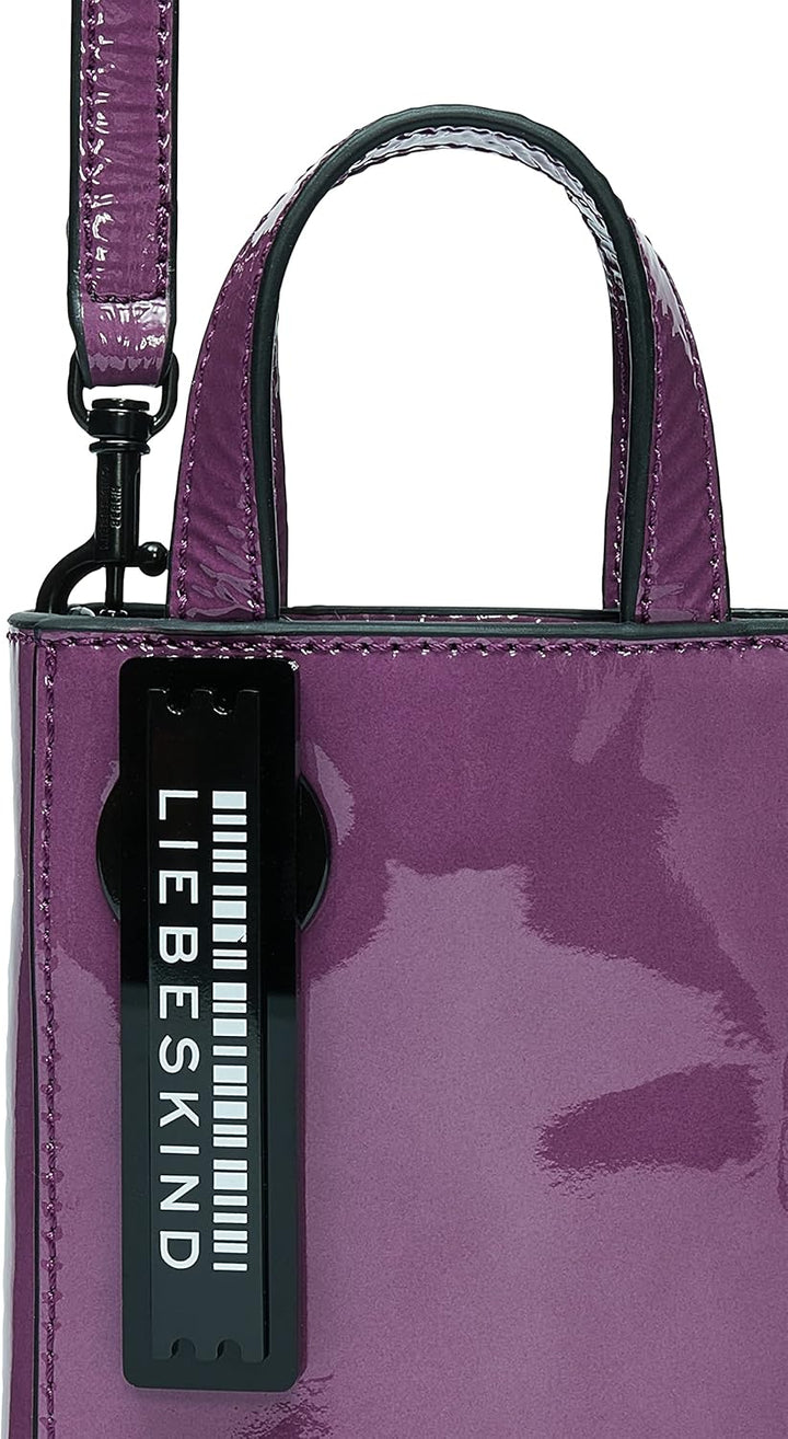 Liebeskind Damen Pb Naplack Paperbag Tote XS Orchid, Orchid